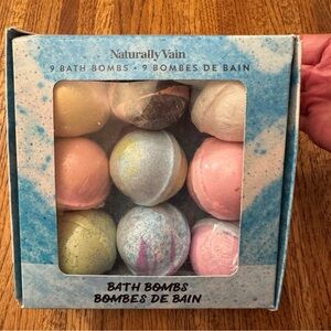 Bath Bombs set of 9 by “Naturally Vain”